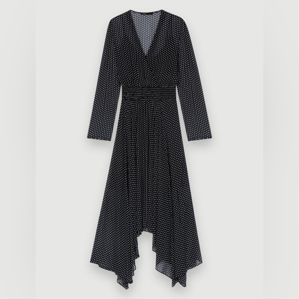 Maje polka dot dress